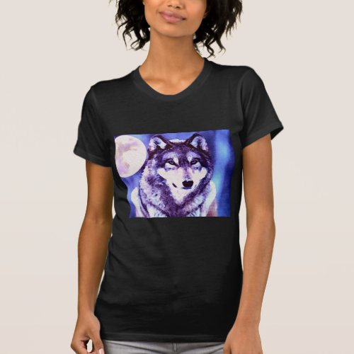 Wolf Look _ Lonely Wolf T_Shirt