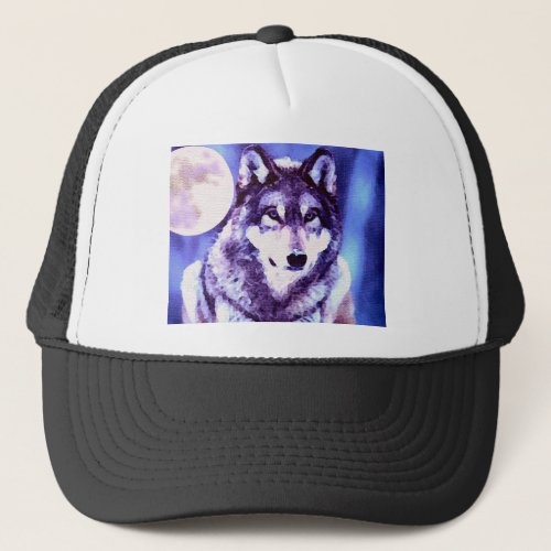 Wolf Look _ Lonely Wolf Trucker Hat