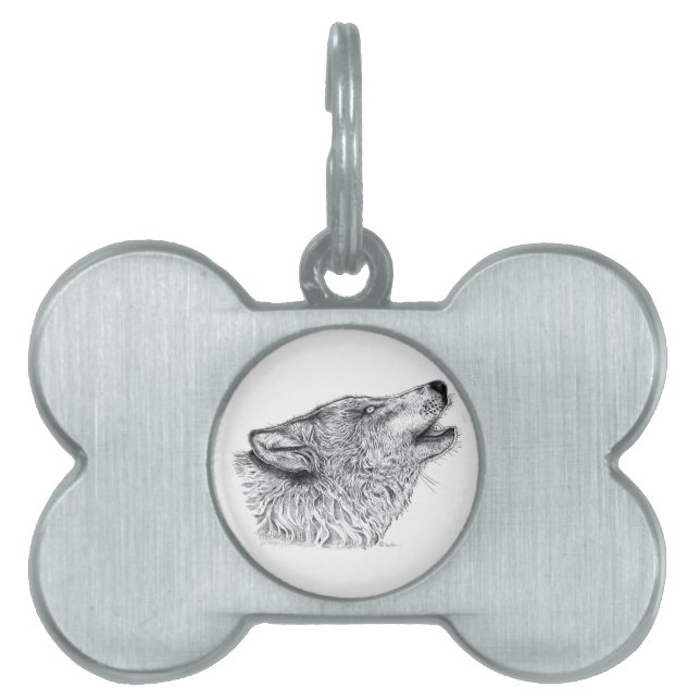 Wolf Love Pet Tag (Front)