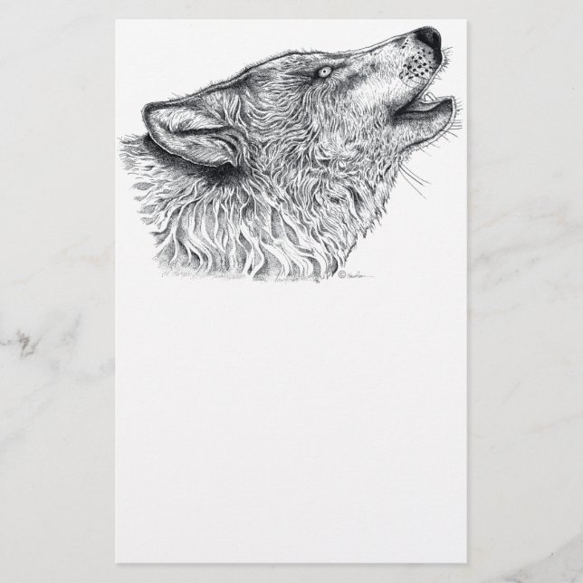 Wolf Love Stationery (Front)
