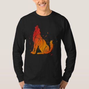 Wolf Love Wolves Tribal Tattoo Wolf Design T-Shirt