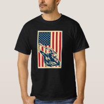 Wolf Lover Patriotic USA Flag T-Shirt Wolf Lover Patriotic USA Flag T-Shirt