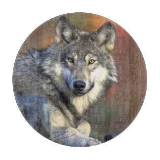 Wolf Lovers Art Cutting Board