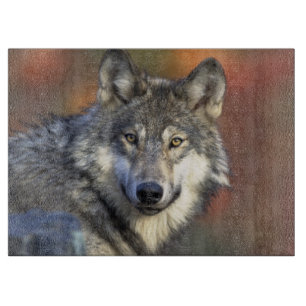 Wolf Lovers Art Cutting Board