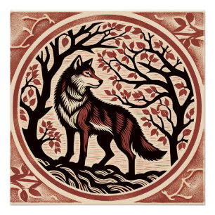 Wolf lovers artwork nature love Wolves Poster