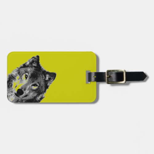 Wolf Luggage Tag