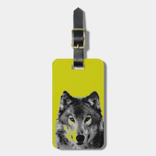 Wolf Luggage Tag