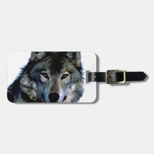 Wolf Luggage Tag