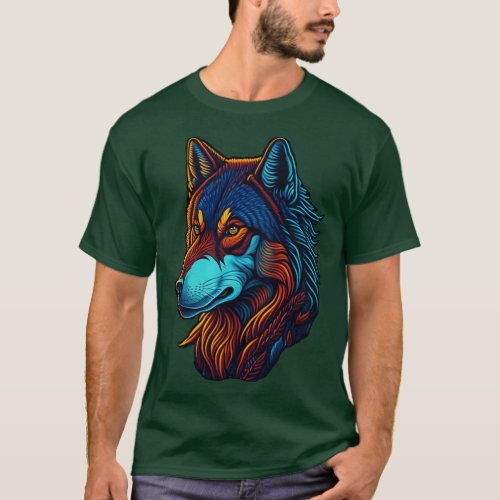 Wolf Magic Captivating Wilderness Elegance  T_Shirt