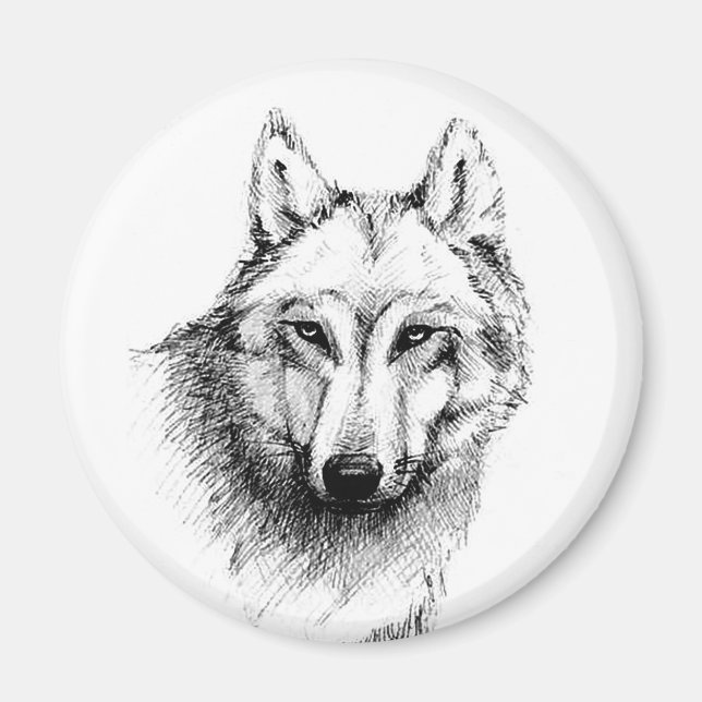 Wolf  magnet (Front)