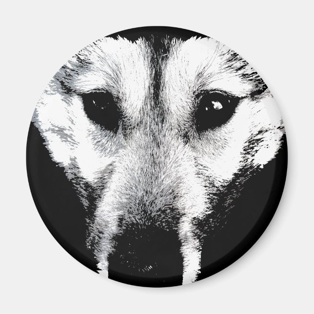 Wolf Magnet Arctic Wolf Pup Fridge Magnets & Gift (Front)