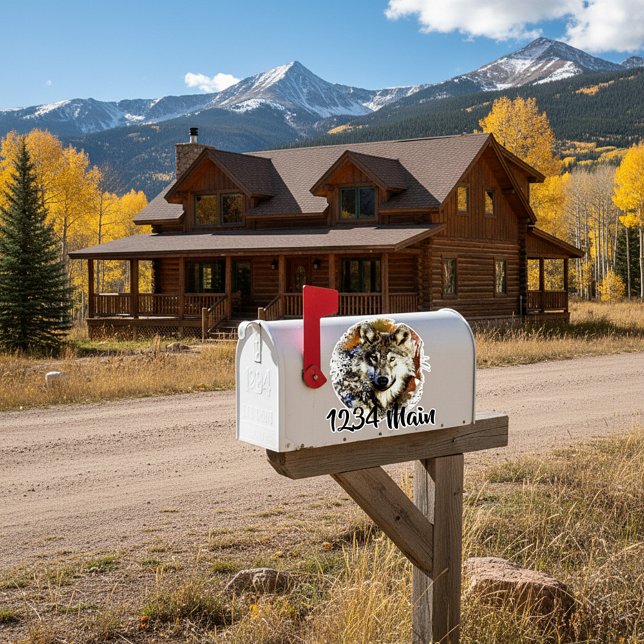 Wolf mailbox sticker (Creator Uploaded)