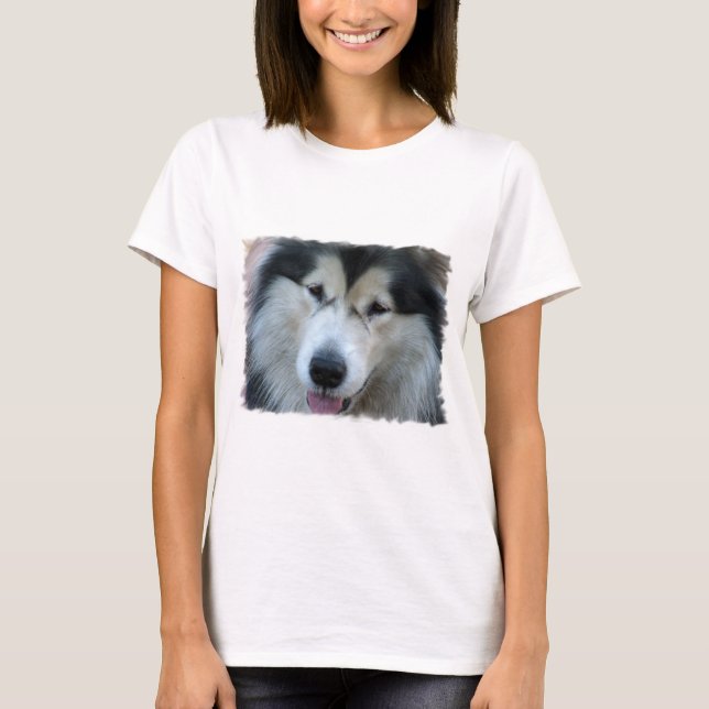 Wolf Malamute Picture Long Sleeve T-Shirt (Front)