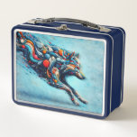 Wolf Metal Lunch Box