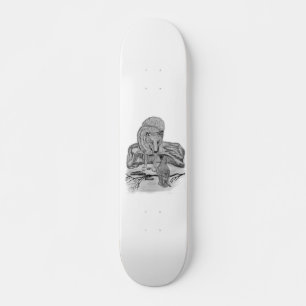 Wolf mit Rabe Skateboard Deck