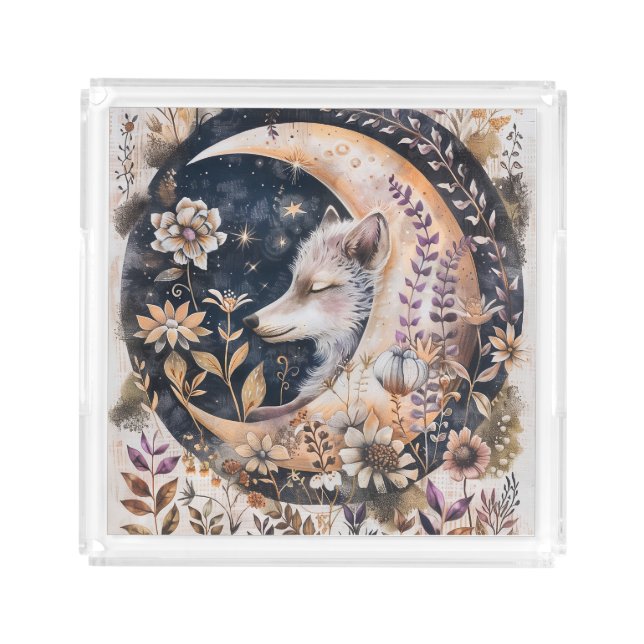 Wolf Moon Acrylic Tray (Front)