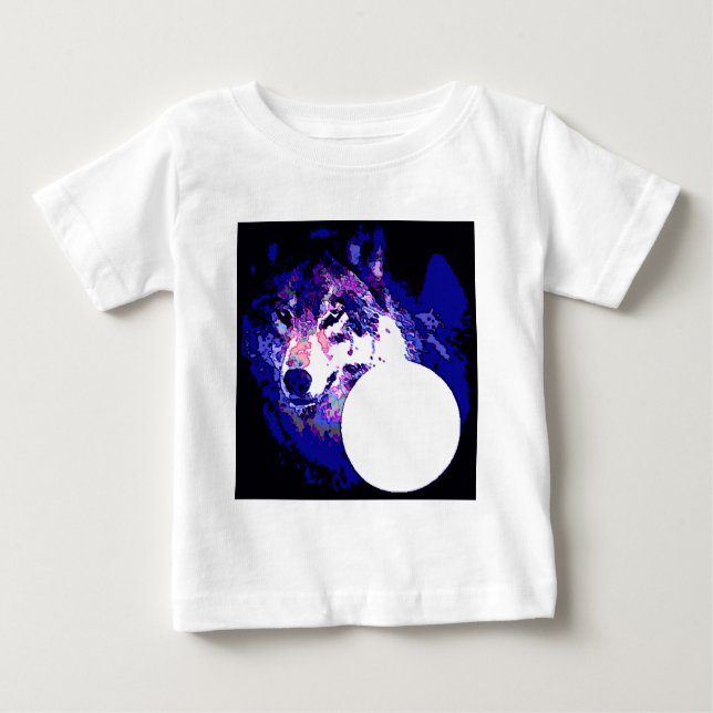 Wolf & Moon Baby T-Shirt (Front)