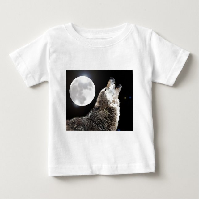 Wolf & Moon Baby T-Shirt (Front)