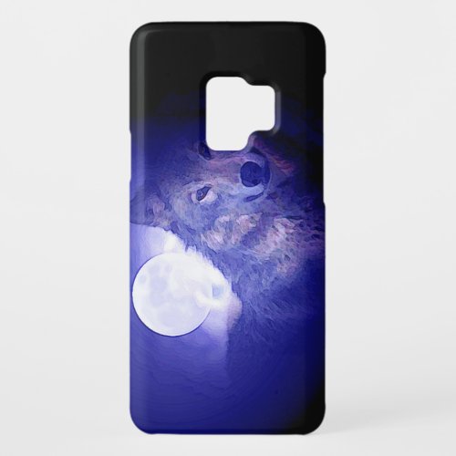 Wolf Moon  Blue Night Case_Mate Samsung Galaxy S9 Case