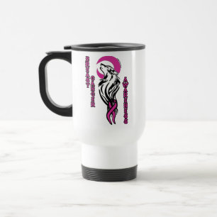 Wolf/Moon...Breast Cancer Travel Mug