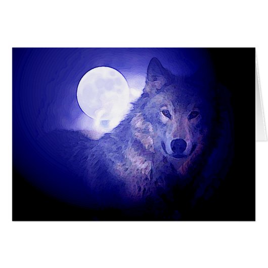 Wolf & Moon Cards (Front Horizontal)