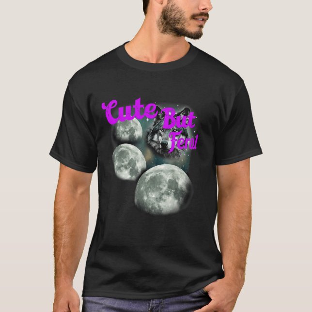Wolf Moon For Him Men Women T Shirt (Front)
