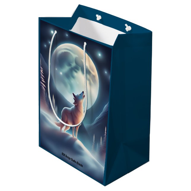 Wolf Moon Gift Bag (Back Angled)