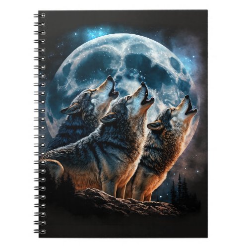 Wolf Moon Journal Notebook
