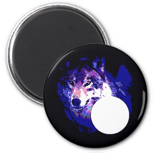 Wolf  Moon Magnet