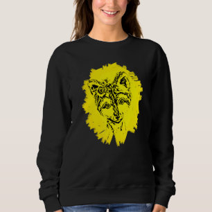 Wolf Moon Motif Pack Wild Lupus Colorful Wolves De Sweatshirt