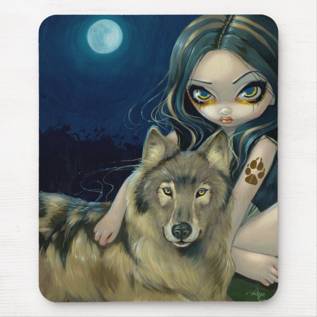 "Wolf Moon" Mousepad (Front)