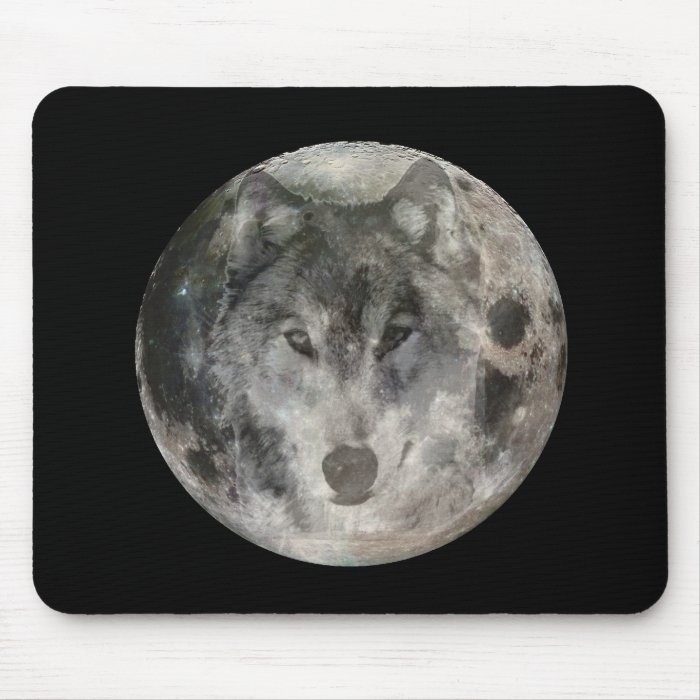 Wolf Moon Mousepads