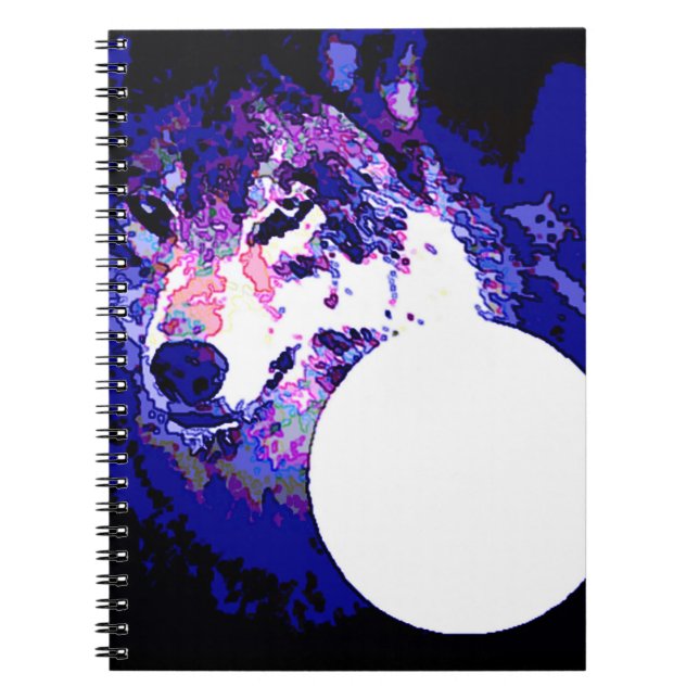 Wolf & Moon Notebook (Front)