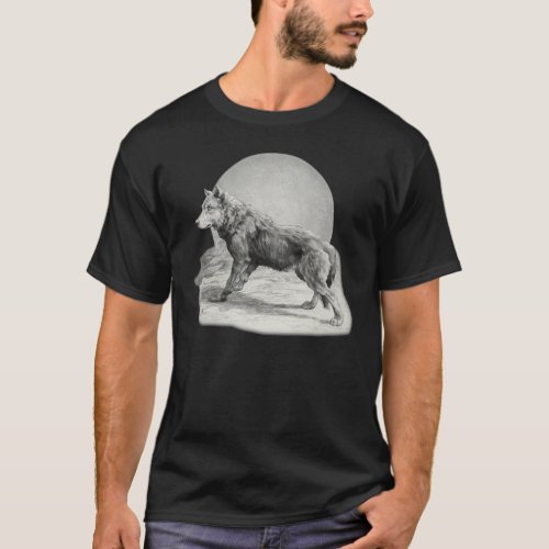 Wolf Moon Profile T_Shirt