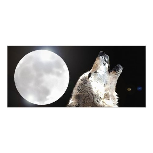 Wolf  Moon Rack Card