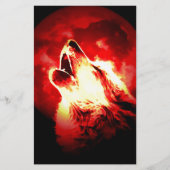 Wolf, Moon & Red Sky (Front)