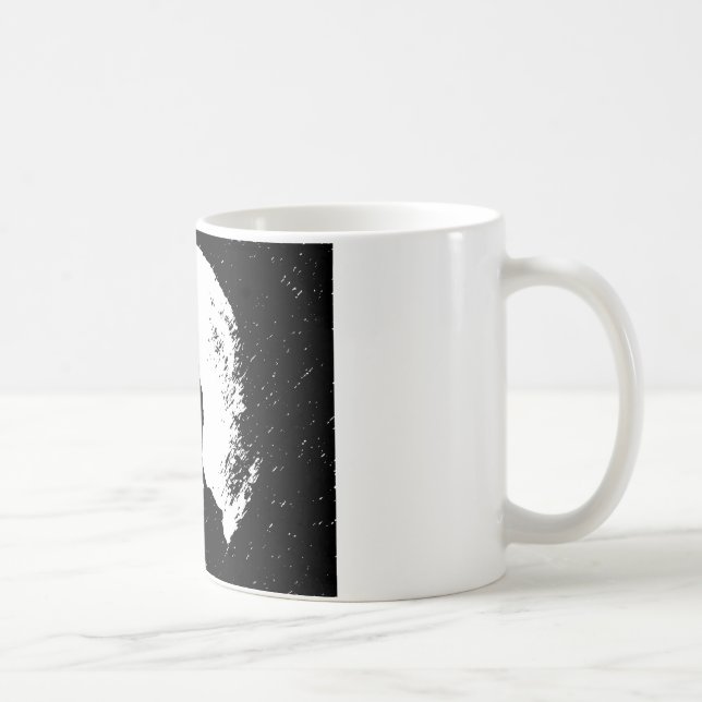 Wolf & Moon Silhoutte Coffee Mug (Right)