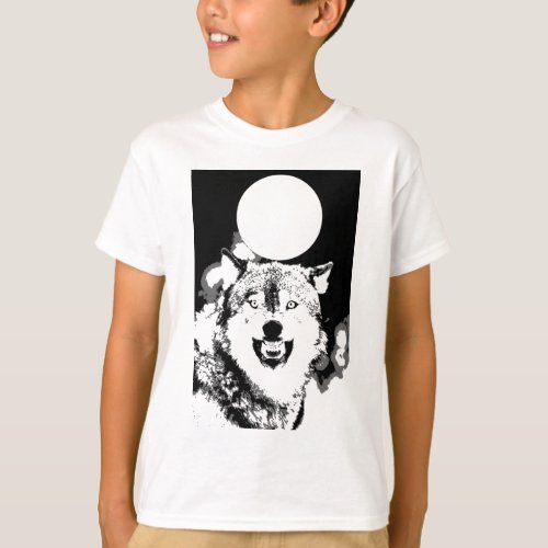 Wolf  Moon T_Shirt