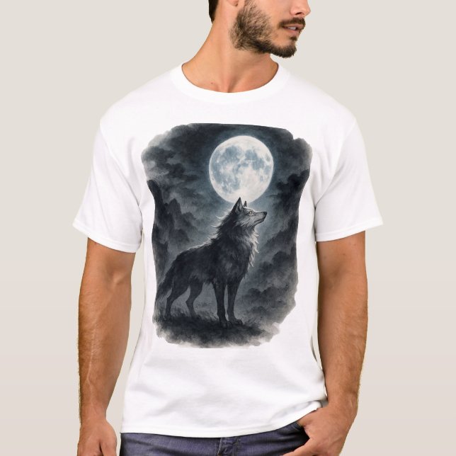 【Wolf Moon T-Shirt】 T-Shirt (Front)