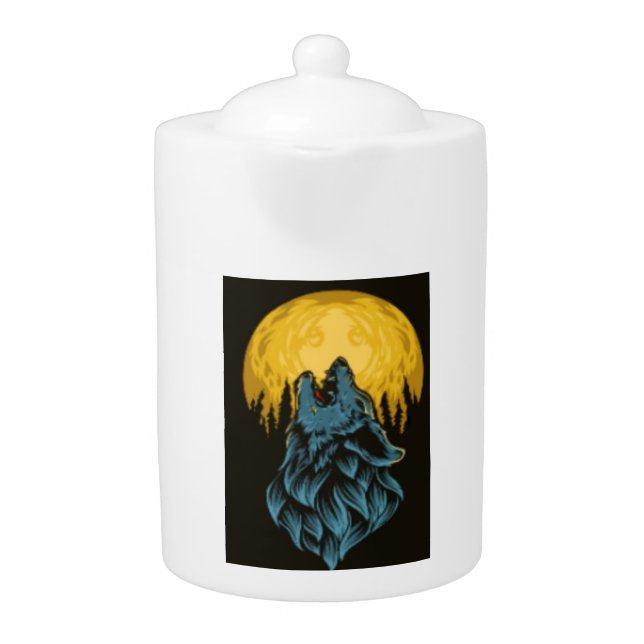 Wolf Moon Teapot (Front)