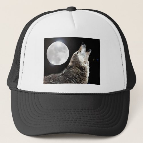 Wolf  Moon Trucker Hat