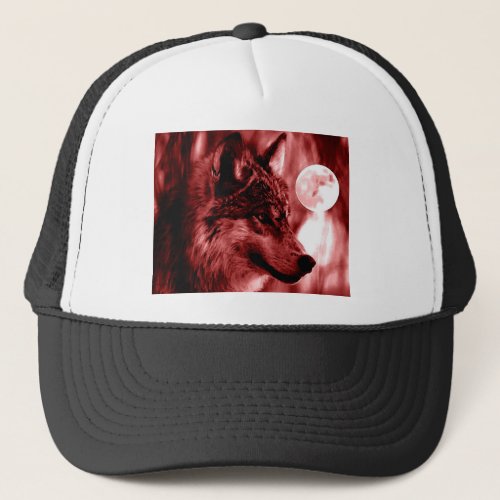 Wolf  Moon Trucker Hat