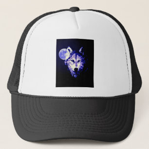 Wolf & Moon Trucker Hat