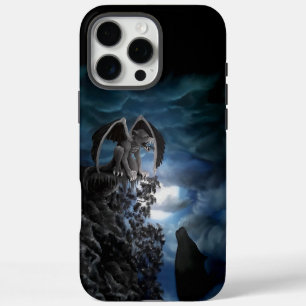 Wolf Moon - Wolf with Golem iPhone 16 Pro Max Case