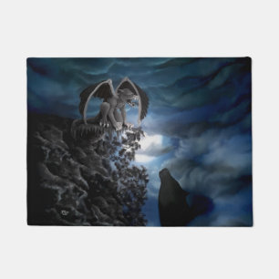 Wolf Moon - Wolf with Golem Doormat