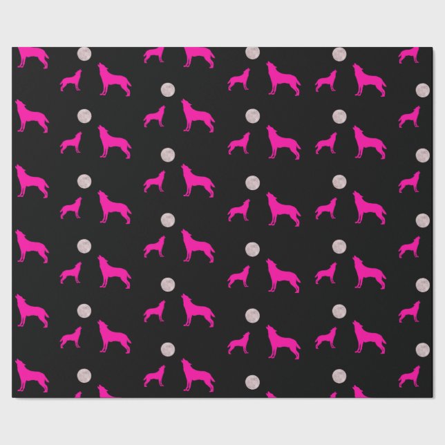 Wolf Moon Wrapping Paper (Seam)