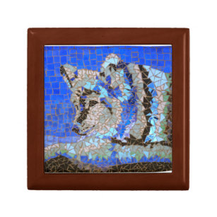 Wolf Mosaic Gift Box