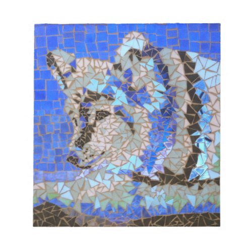 Wolf Mosaic Notepad