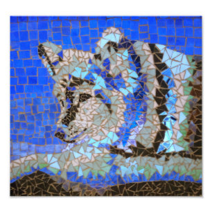 Wolf Mosaic Photo Print