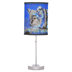 Wolf Mosaic Table Lamp